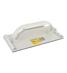 Терка пластикова для сітки абразивної MASTERTOOL 106×226 мм жорстка платформа PVC 4 мм цільнолита 08-0113