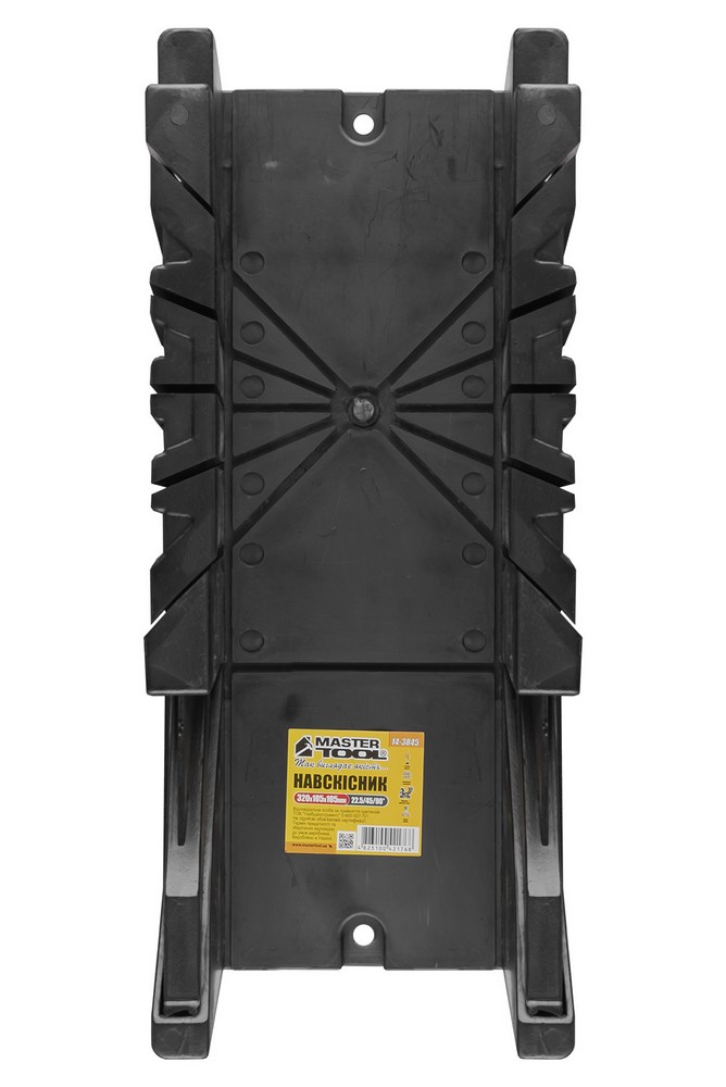 Навскісник столярний пластиковий MASTERTOOL 320 × 105 × 105 мм 22,5/45/90° 14-3845 view 2