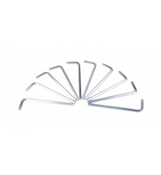 Ключ шестигранний MASTERTOOL Long Arm CrV 10,0 мм 40×170 мм набір 10 шт 75-0010