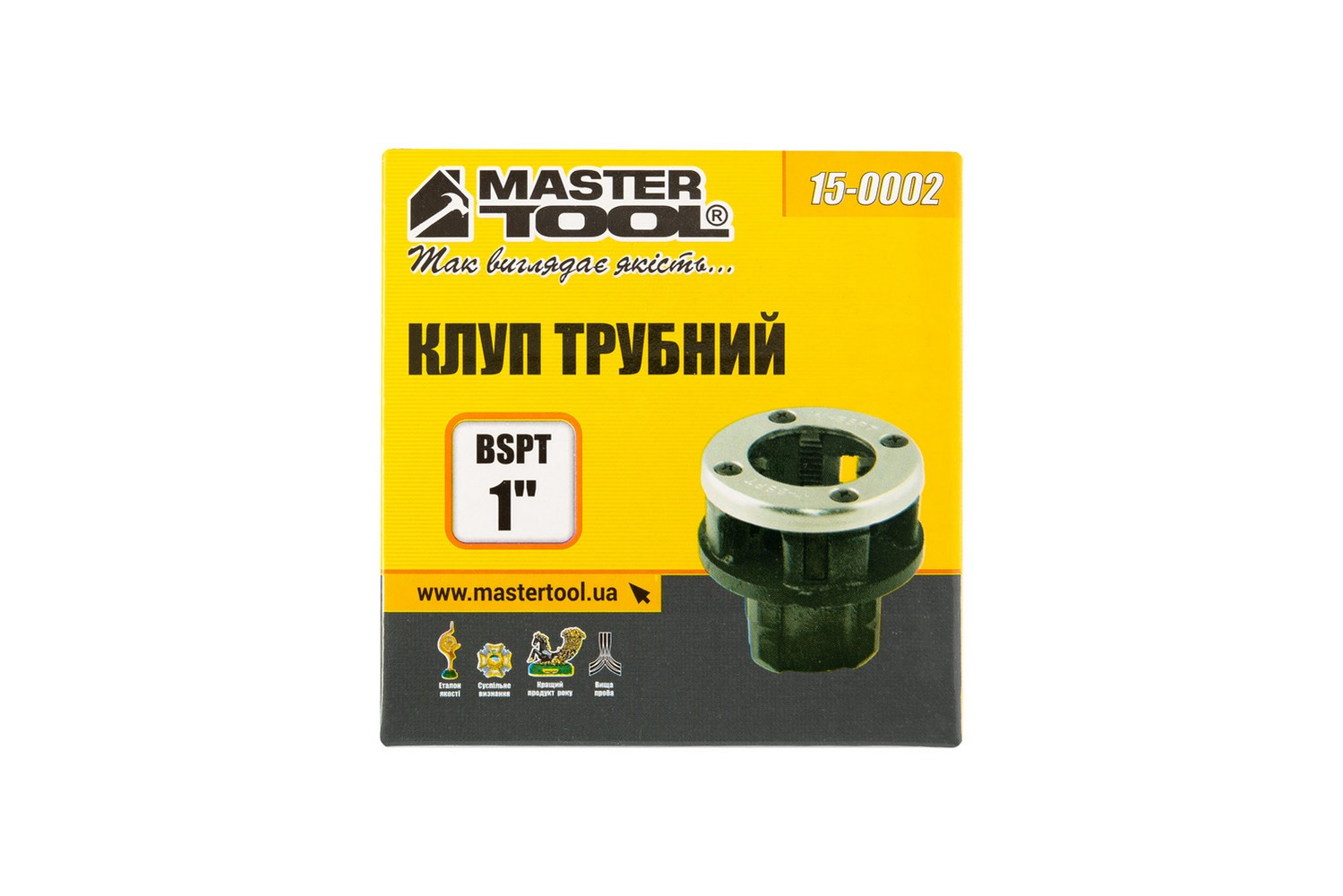 Клуп трубний для нарізання різьби MASTERTOOL BSPT 1" 15-0002 view 2