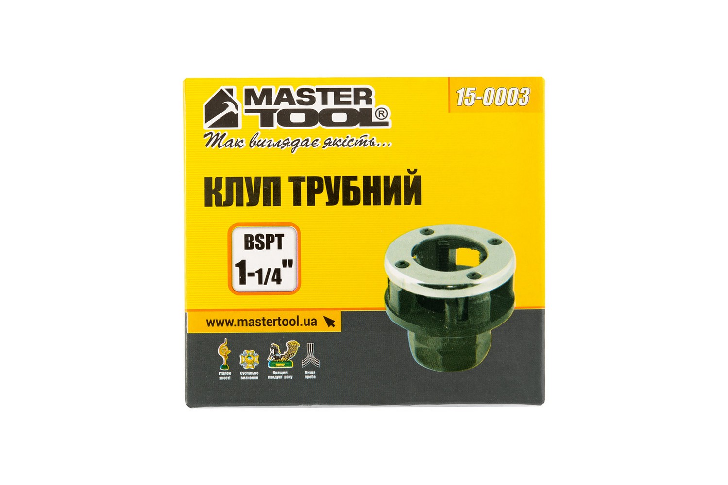 Клуп трубний для нарізання різьби MASTERTOOL BSPT 1-1/4" 15-0003 view 2
