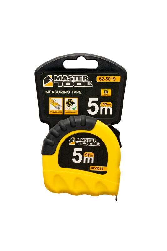 Рулетка MASTERTOOL "Shiftlock" 5 м×19 мм фіксатор полотна нейлонове покриття 62-5019 view 6