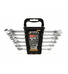 Ключи рожковые MASTERTOOL SATIN FINISH набор 6 шт (6–17 мм) CrV DIN 3110 70-2106
