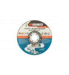 Диск абразивний відрізний по металу GRANITE 125 x 1,0 x 22,2 мм 8-04-120