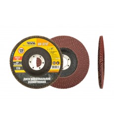 Диск шліфувальний пелюстковий конусний MASTERTOOL Т29 зерно 120 125×22 мм 08-3212