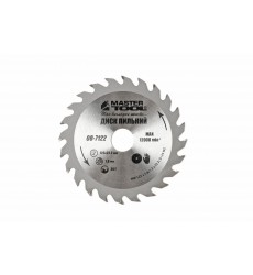 Диск пильний для дерева MASTERTOOL з твердосплавними напайками 125×22.2×24T 08-7122