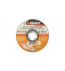 Диск абразивний відрізний по металу та нержавіючій сталі GRANITE PROFI +30 125 x 1,0 x 22,2 мм 8-06-120