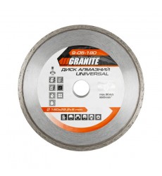 Диск алмазний GRANITE UNIVERSAL 180×2.4 мм 22-24% 8600 об/хв 9-05-180