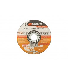 Диск Диск абразивний відрізний по металу та нержавіючій сталі GRANITE PROFI +30 125 x 0,8 x 22,2 мм 8-06-118