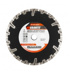 Диск алмазний GRANITE TURBO REINFORCED 230×2.8 мм 22-24% 6600 об/хв 9-03-230