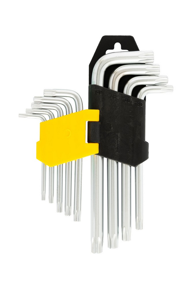 Ключі TORX MASTERTOOL CrV Т10/Т50 55/133 мм набір 9 шт 75-0960 view 3