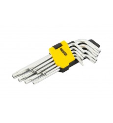 Ключі TORX MASTERTOOL CrV Т10/Т50 55/133 мм набір 9 шт 75-0960