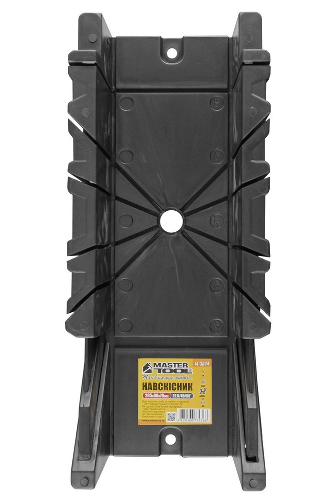Навскісник столярний пластиковий MASTERTOOL 295 × 80 × 70 мм 22,5/45/90° 14-3844 view 2