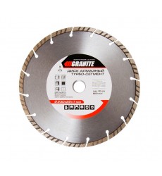 Диск алмазний GRANITE SEGMENTED TURBO 230×2.8 мм 22-24% 6600 об/хв 9-01-230
