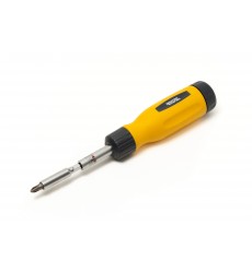 Викрутка MASTERTOOL з реверсом 12-в-1 PH1-2-3/PZ1-2-3/SL4-5-6/T15-20-25 25 мм магнітний тримач 40-0518