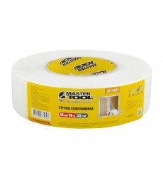 Стрічка склотканинна самоклеюча MASTERTOOL 45 мм×90 м 8×8 55 г/м² 08-9404