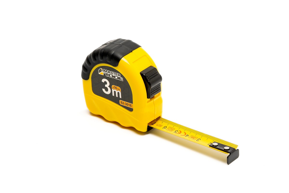 Рулетка MASTERTOOL "Shiftlock" 3 м×16 мм фіксатор полотна нейлонове покриття 62-3016 view 1