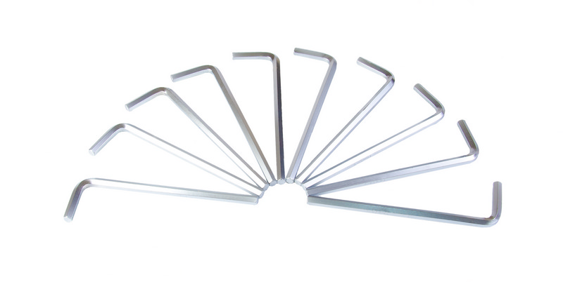 Ключ шестигранний MASTERTOOL Long Arm CrV 6,0 мм 32×134 мм набір 10 шт 75-0006 view 1