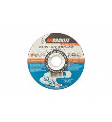 Диск абразивний зачисний по металу GRANITE 125 x 6,0 x 22,2 мм 8-04-126