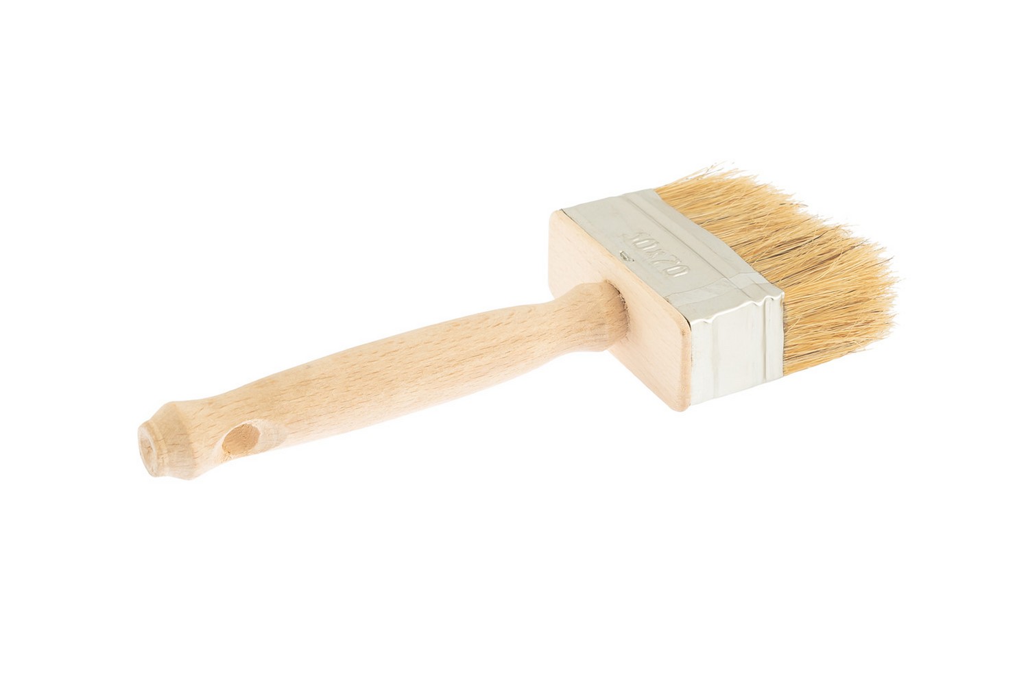 Макловиця MASTERTOOL 70×30 мм натуральна щетина з дерев'яною ручкою 91-9207 view 2