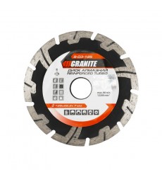 Диск алмазний GRANITE TURBO REINFORCED 125×2.2 мм 22-24% 12200 об/хв 9-03-125