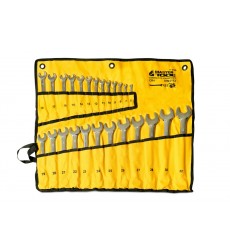 Ключі комбіновані MASTERTOOL SATIN FINISH набір 25 шт (6–28/30/32 мм) CrV DIN 3113 у чохлі 71-2125