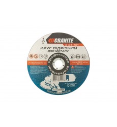 Диск абразивний відрізний по металу GRANITE 180 x 2,0 x 22,2 мм 8-04-181