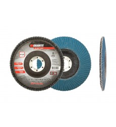 Диск шліфувальний пелюстковий конусний GRANITE ZIRCONIA Т29 зерно 120 125×22 мм 8-32-120