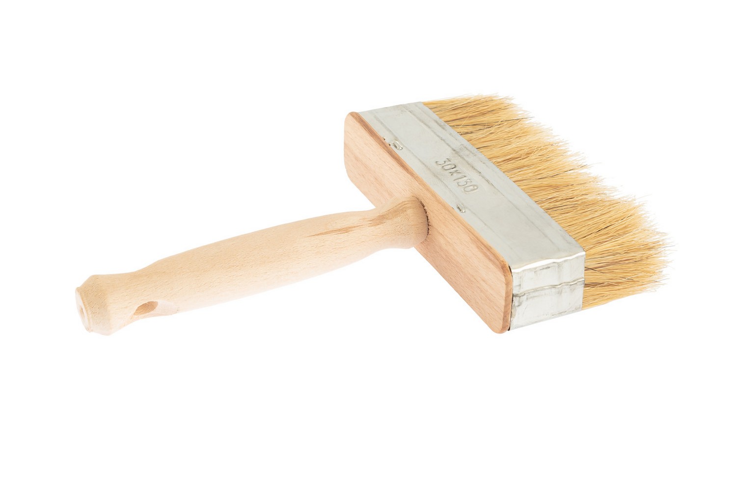 Макловиця MASTERTOOL 130×30 мм натуральна щетина з дерев'яною ручкою 91-9213 view 2