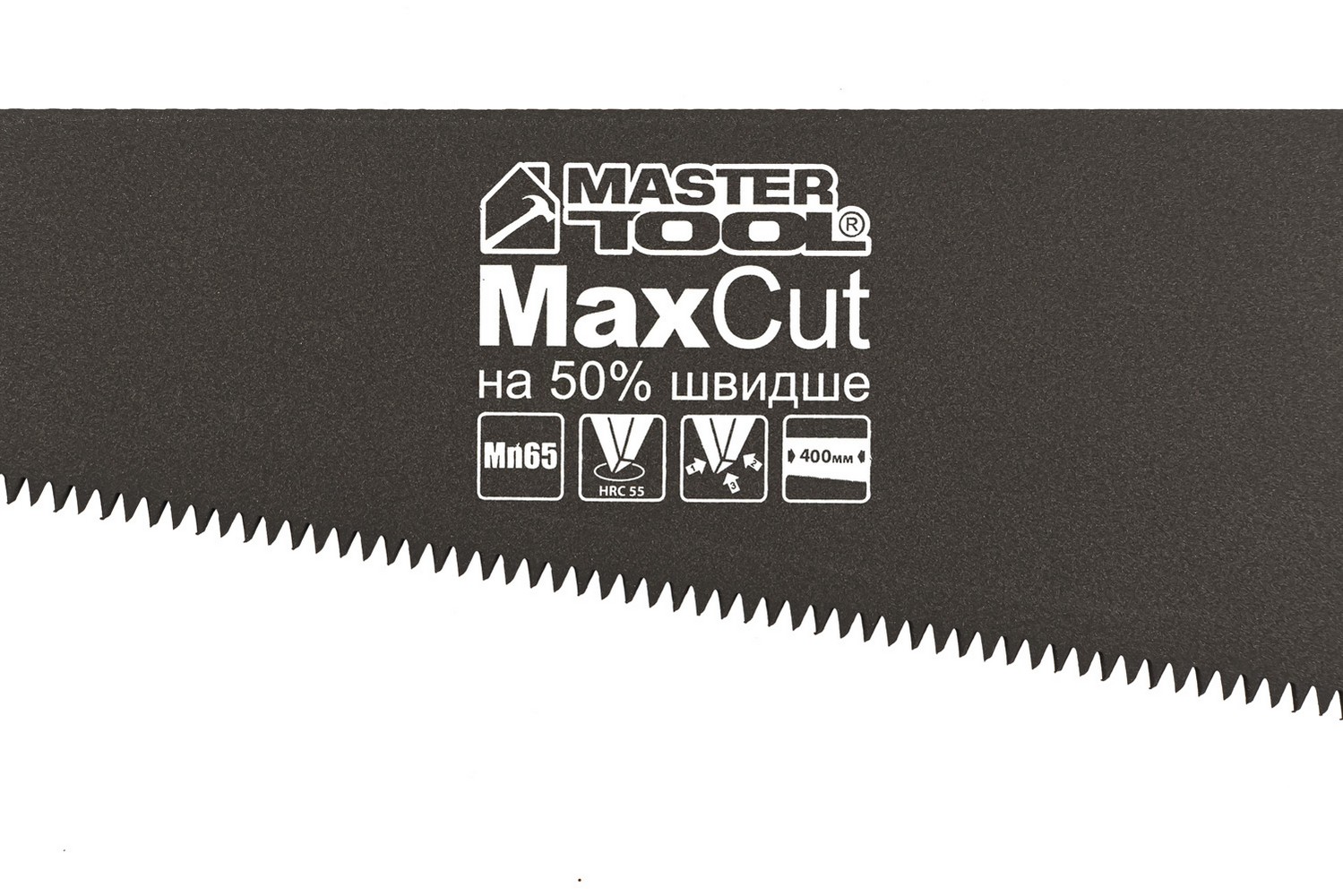 Ножівка столярна MASTERTOOL 7TPI MAX CUT тефлонове покриття 400 мм загартований зуб 3-D заточування 14-2340 view 2