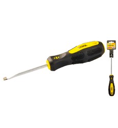 Викрутка шліцева MASTERTOOL SL5х75 мм ручка з TPR покриттям 48-5575