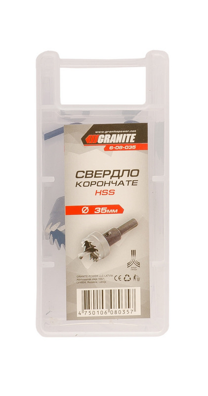 Свердло корончасте GRANITE HSS 35 мм 6-08-035 view 2