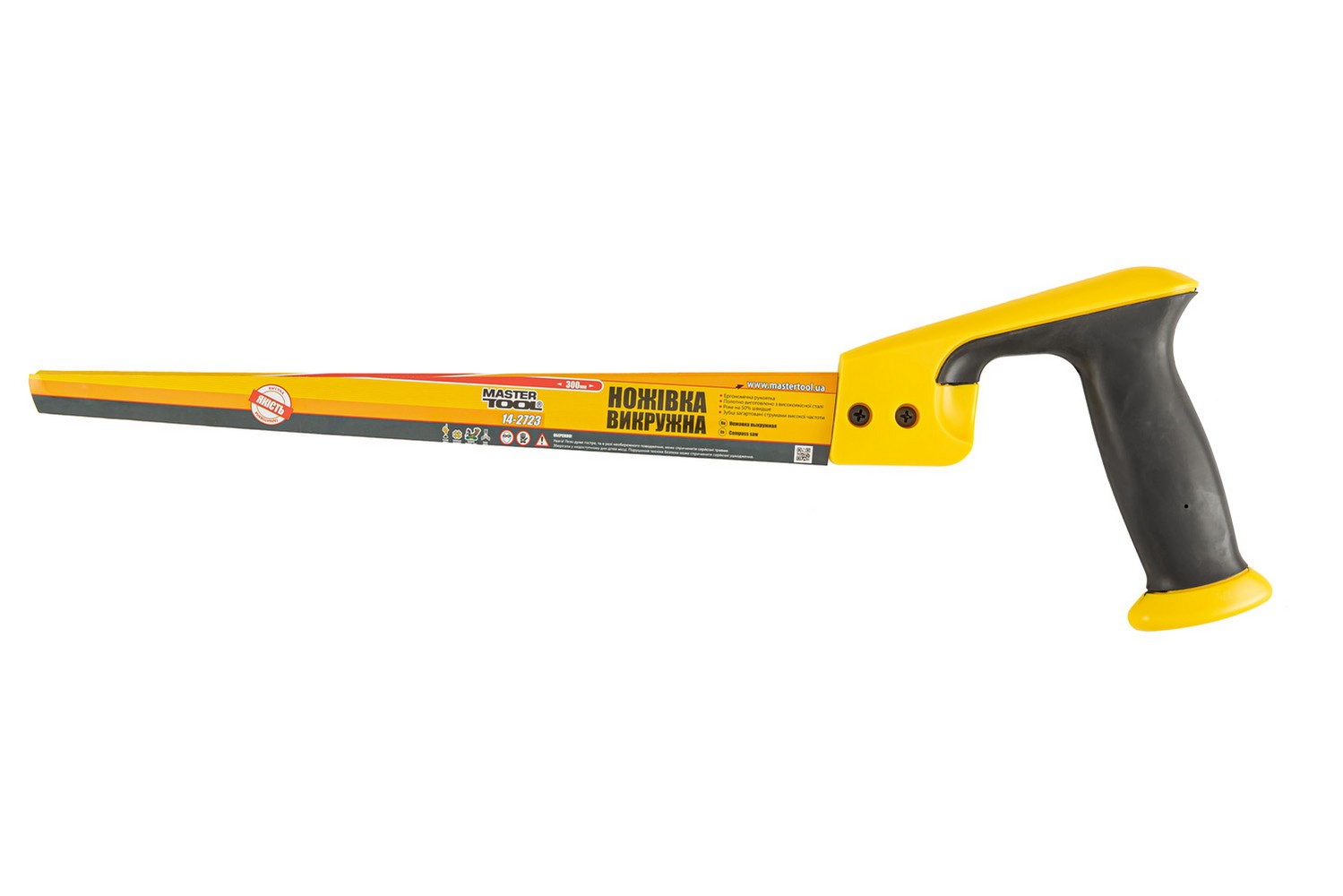 Ножівка викружна MASTERTOOL 8TPI MAX CUT 300 мм загартований зуб 3-D заточування поліроване 14-2723 view 3