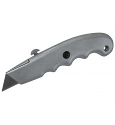 Ніж будівельний MASTERTOOL ЕРГО трапеція металевий корпус 17-0141
