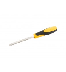 Стамеска плоска для дерева ударна MASTERTOOL CrV 8 мм з двокомпонентною ручкою 14-1508