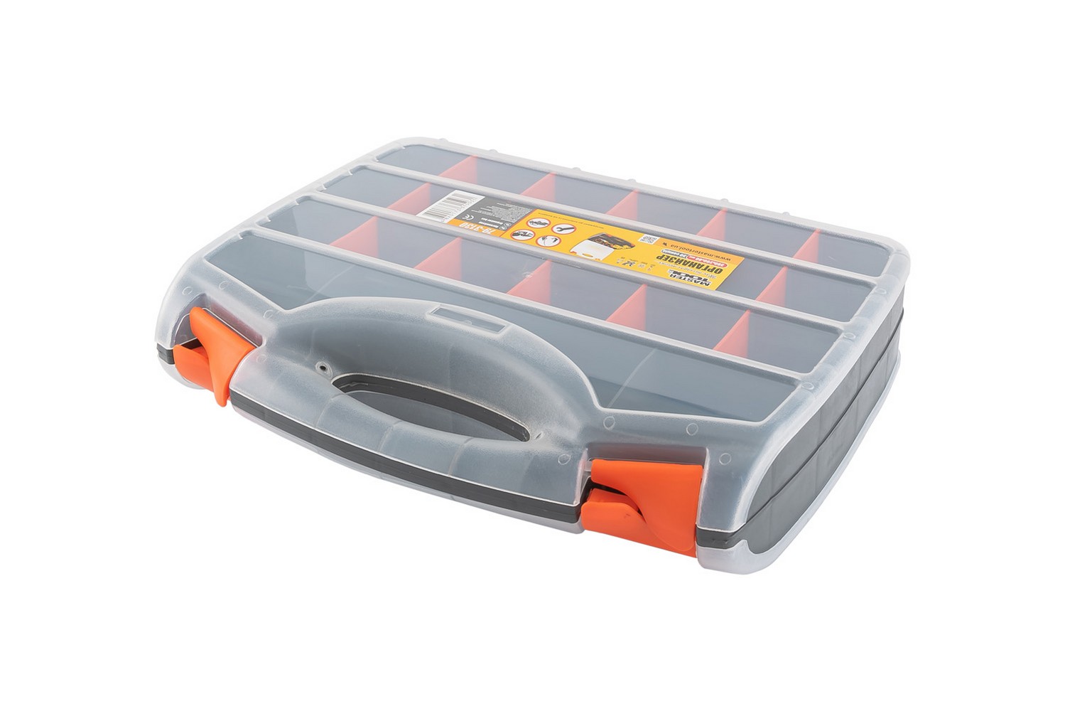 Органайзер двосторонній MASTERTOOL з ручкою 15" 380х290х80 мм 30 секцій 79-3130 view 3