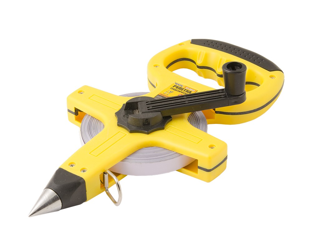Рулетка геодезична MASTERTOOL 30 м×13 мм сталеве полотно 67-3013 view 1