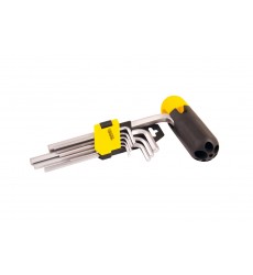 Ключі шестигранні з утримувачем MASTERTOOL Long Arm CrV 1,5-10 мм 74-172 мм набір 9 шт 75-0958
