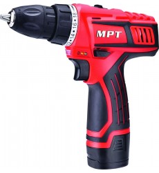 Дриль-шурупокрут MPT акумуляторний 12V Li-ion 1.5 А·год 2 швидкості 0-400/1450 об/хв 10 мм 2 АКБ кейс MCDT1226.B2