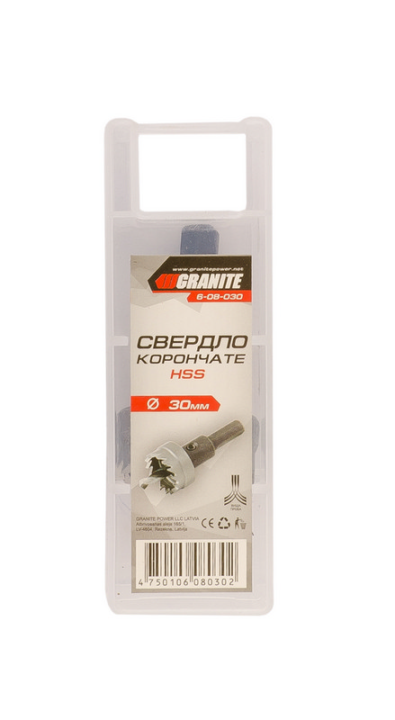 Свердло корончасте GRANITE HSS 30 мм 6-08-030 view 2