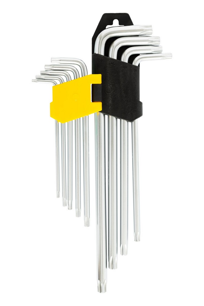 Ключі TORX MASTERTOOL Long Arm CrV Т10/Т50 90-227 мм набір 9 шт 75-0961 view 3