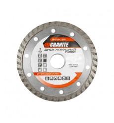 Диск алмазний GRANITE TURBO 125×2.2 мм 22-24% 12200 об/хв 9-02-125