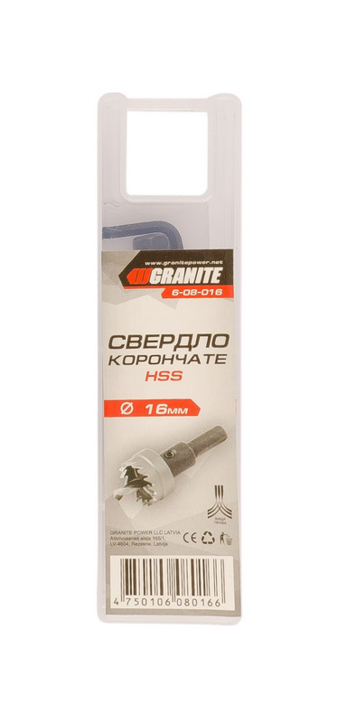 Свердло корончасте GRANITE HSS 16 мм 6-08-016 view 2