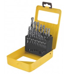 Набір свердл для металу MASTERTOOL 19 шт HSS WHITE 1-10 мм metal box 11-0119