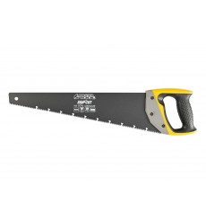 Ножівка столярна MASTERTOOL BLACK ALLIGATOR 450 мм 9TPI MAX CUT загартований зуб 3-D заточування тефлонове покриття 14-2445