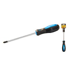 Викрутка хрестова магнітна MASTERTOOL PH3х150 мм ручка з TPR покриттям 48-5315
