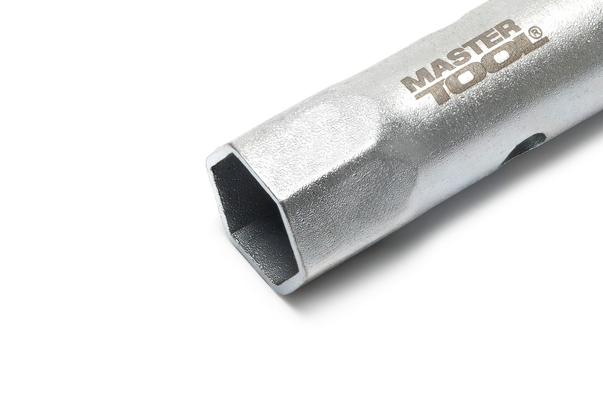 Ключ торцевий MASTERTOOL трубчастий 12×13 мм з отвором для воротка 73-1213 view 2