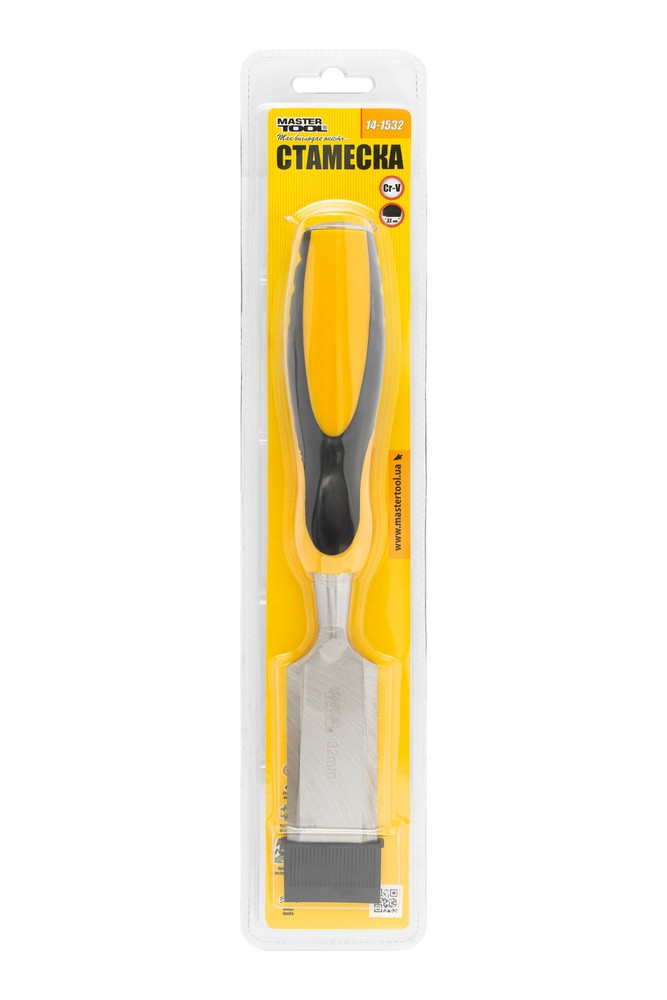 Стамеска ударна MASTERTOOL CrV 32 мм з двокомпонентною ручкою 14-1532 view 6