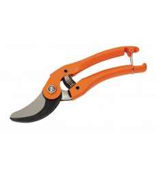 Секатор садовий обвідний MASTERTOOL 225 мм з металевими ручками лезо Mn65 14-6109