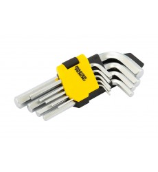 Ключі шестигранні MASTERTOOL CrV 1,5-10 мм 45-112 мм набір 9 шт 75-0955